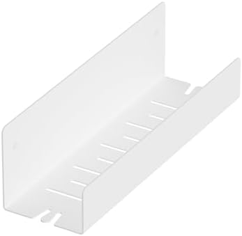 Qeke Shower Caddy, 12" Bathroom Shower Shelf Organizer with 2 Hooks, SUS304 Stainless Steel Floating Shower Shelves with Large Capacity, Rustproof Shower Rack for Inside Shower, Matte White
