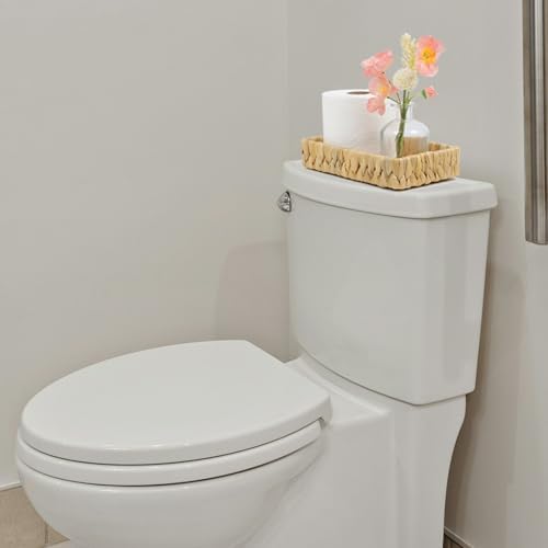 Water Hyacinth Bathroom Vanity Tray, 10 Inch
