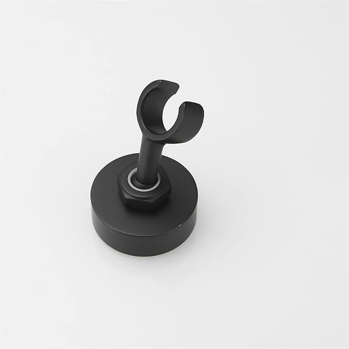 Shower Head Holder Handheld Shower Wand Holder Shower Handle Holder Wall Mount,Shower Sprayer Holder Brass RV Shower Adjustable Bidet Spray Head Holder Showerhead Holder,Matte Black