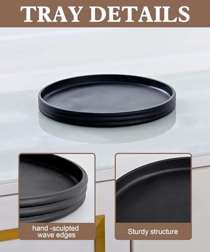 Round Coffee Table Tray, Decorative Tray Tray for Home Decor
