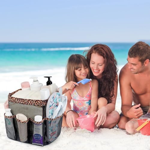 Mesh Shower Caddy Portable - 9 Pockets for College Dorm Room Essential