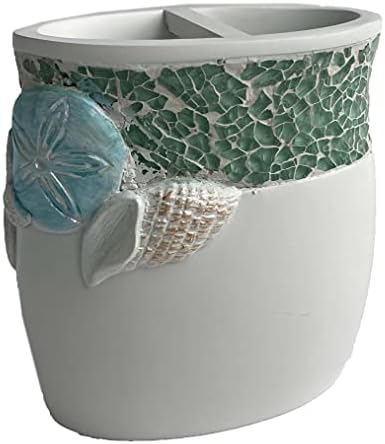 Sweet Home Collection Bathroom Accessories Sets Unique Collections Modern Classic Contemporary Decorative Beautiful Designs Bath Shower Tub Décor, Toothbrush Holder, Seascape