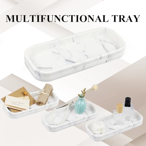 LIN CHUAN 6-Piece Bathroom Accessories Set, Bathroom Organizer, White
