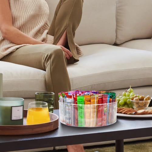 Drink Packet Organizer for Powdered Drink Mix,Powder Packet,Water Packet,Water Flavor Packet,hydration packets, Lazy Susan 360° Turntable Organizer for Drink Mix Necessities