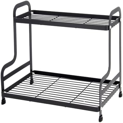 2-Tier Metal Countertop Organizer, Standing Storage Shelf