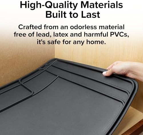WeatherTech SinkMat – Waterproof Under Sink Liner Mat for Kitchen Bathroom – 28” x 19” Inches - Durable, Flexible Tray – Home undersink Organizer Must Haves, Tan