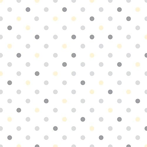Con-Tact Brand Grip Prints Shelf Liner, Non-Adhesive Durable Liners, Slip-Resistant Drawer and Cabinet Covering, 18" x 4', Dottie Grey, Pack of 1 Roll
