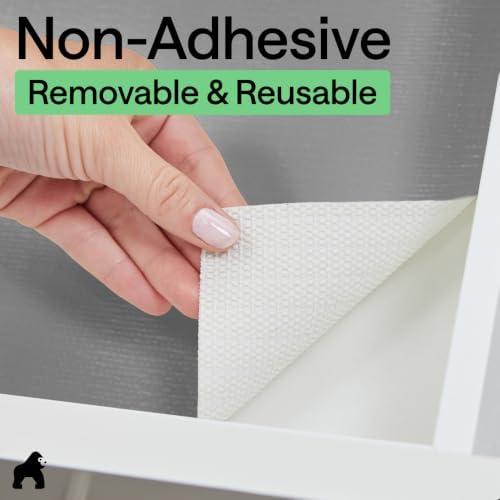 GORILLA GRIP Shelf Liner, Kitchen Drawer Protector, 24x240 Gray