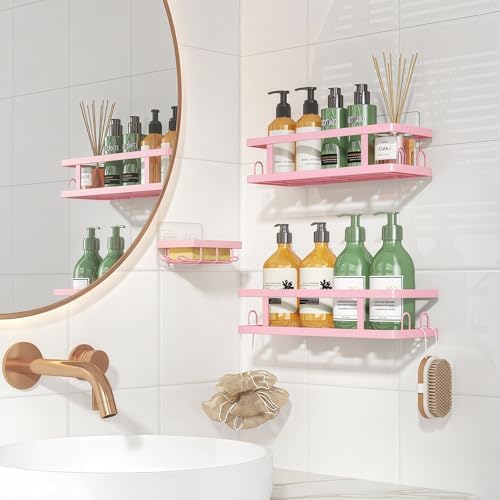 Youvip Pink Shower Caddy, 3 Pack