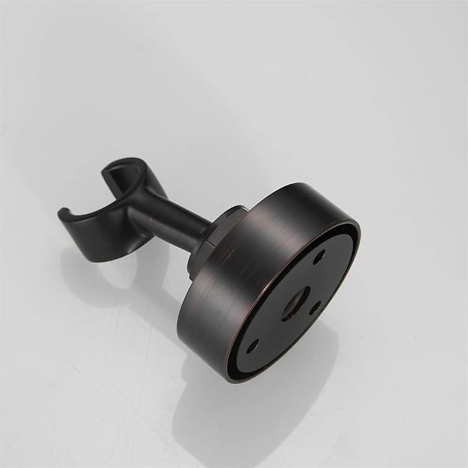 Brass Oil Rubbed Bronze Shower Wand Holder - Adjustable Bidet Sprayer, Wall Mount, RV Shower Head Holder