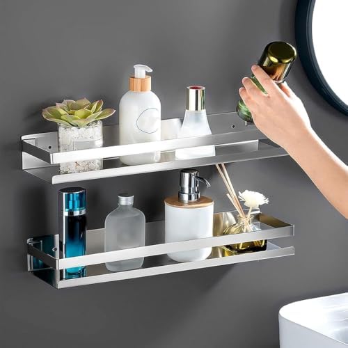 Stainless Steel Bathroom Shelf Shower Caddy Wall Mounted