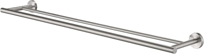 KES Double Towel Bar 33 Inch, Towel Racks for Bathroom Towel Holder SUS304 Stainless Steel Rustproof Wall Mounted Brushed Finish, A2001S86-2