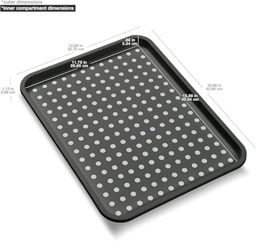 madesmart Undersink Drip Tray, Water-Resistant Storage Tray for Dish Detergent, Cleaning Bottles, Trash Bags & Household Supplies, Protects Cabinet Base, Durable & Easy to Clean, Granite