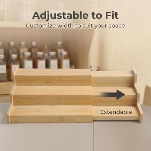 JinDoWin Spice Rack Organizer for Cabinets,Countertop & Pantries