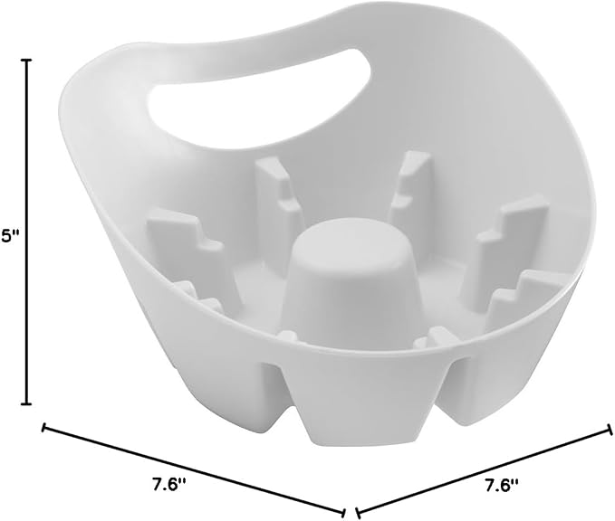 Plumb Craft Universal Plunger Holder Drip Tray, White (1 Pack)