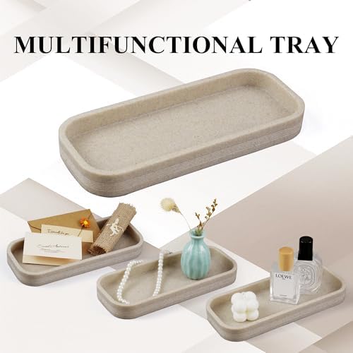 LIN CHUAN 6-Piece Bathroom Accessories Set, Bathroom Organizer, Beige
