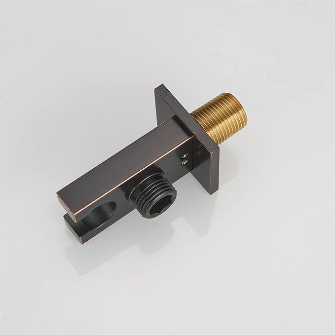Shower Wand Holder Wall Mount Hand Held Shower Head Holder with Hose Connector for Shower System Faucet Set Handheld Shower Handle Sprayer Bracket Shower Hose Adapter Shower Elbow Oil Rubbed Bronze