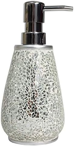 Sweet Home Collection Bathroom Accessories Collection Unique Decorative Beautiful Designs Bath Décor, Lotion Pump/Soap Dispenser, Glamour(Pack of 1)