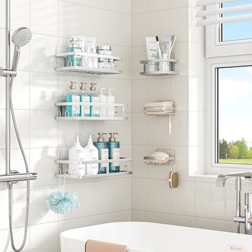 Youvip Silver Shower Caddy 6 Pack