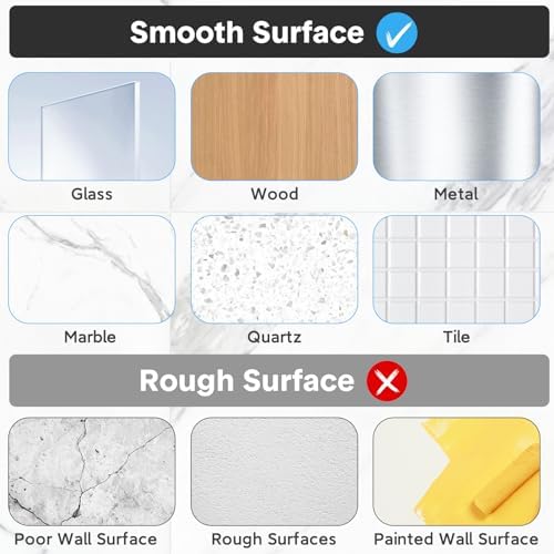Shower Caddy Adhesive Replacement, Transparent Adhesive Hooks