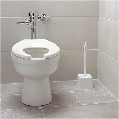 Rubbermaid Commercial Products 5" Toilet Bowl Brush Holder White Compact Design for Toilet Brush Storage for Bathroom/Professional/Janitorial Use