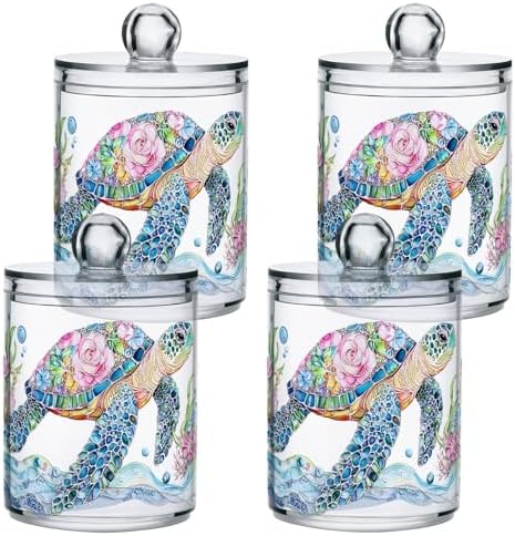 2 Pack Qtip Holder Dispenser for Cotton Ball Mtazmzmxnjy3z0vob2lkb1cyt1cx(1) Swab Round Pads Clear Plastic Acrylic Jar Set Bathroom Canister