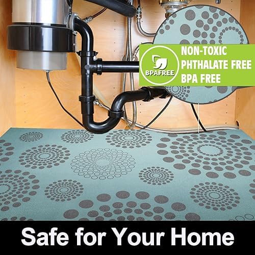 AiBOB Waterproof Under Sink Mat, Absorbent Cabinet Protector, 24" x 36"