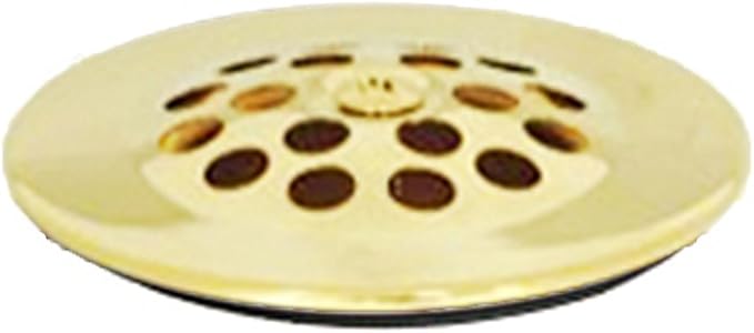 PF WaterWorks Bathtub/Bath Tub Drain Shoe Grid/Strainer Cover with Matching Screw;Polished Brass; PF0915-PB
