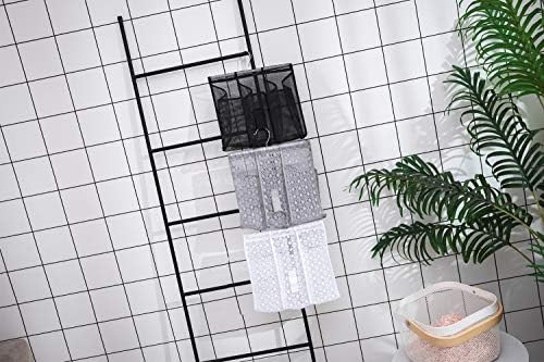ALYER Hanging Mesh Shower Caddy,Bathroom Toiletry Organizer,Gray