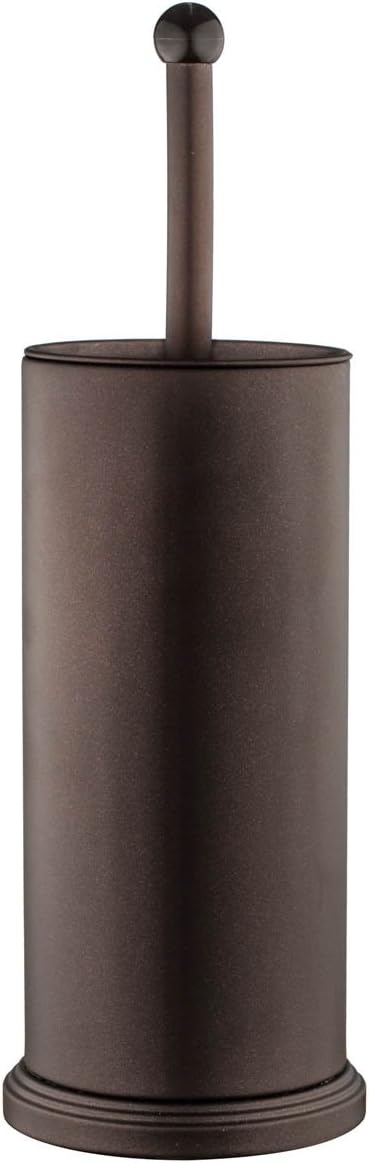 Home-it Toilet Bowl Brush and Holder - Bronze Bathroom Accessories Brush Compact, Space Saving, Deep Cleaning for Tall Toilet Bowl, Great Scrubber Cleaner