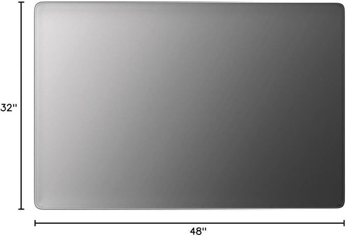 LOAAO 48X32 Inch Brushed Nickel Bathroom Mirror | Rounded Rectangle, Silver Metal Frame, Anti-Rust, Tempered Glass, Hangs Horizontally or Vertically