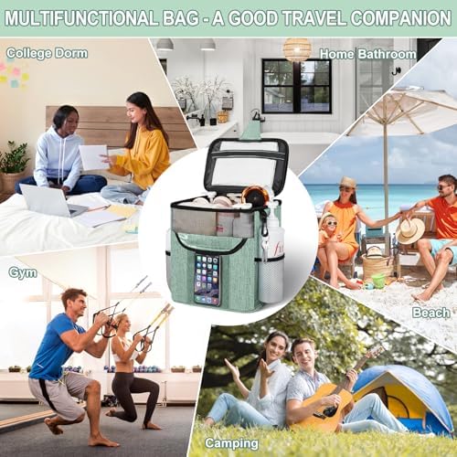 Attmu Mesh Shower Caddy Portable for Dorm Room Essentials, Shower Tote Bag