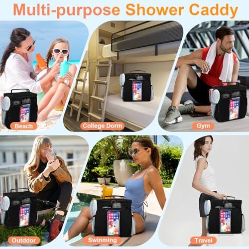 Dorm Room Essentials for Guys, Quick Dry Mesh Shower Caddy, Travel Toiletry Bag for Men and Women, Travel Cruise Ship Camping Essentials, Large Makeup Organizer for Full-Sized Toiletries Gifts for Men