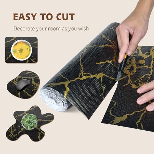 2-Layer Drawer and Shelf Liner for Kitchen Cabinet: 17in X 30Ft Non Slip