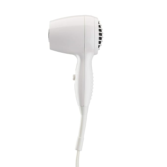 Conair Wall-Mount Hair Dryer,1600W Blow Dryer with LED Nightlight,2 Heat 2 Speed Settings,White,(Pack of 4)