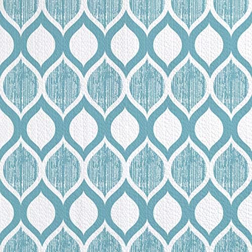 Con-Tact Brand Grip Prints Shelf Liner, Durable and Non-Adhesive Liners, Non-Slip Drawer and Cabinet Liner, 18" x 8', Savoy Blue, Pack of 1 Roll