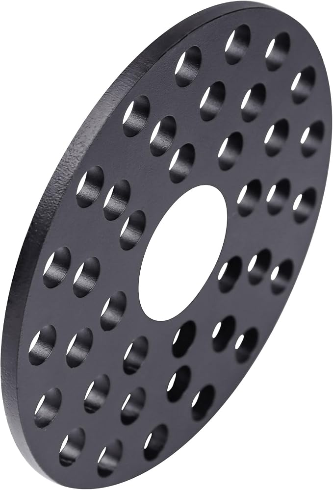 6 inch Drain Cover with Integrated Ports, Floor Drain with Removable Round Disc, 6" Garage Drain Cover Replacement Solution, Floor Strainer, 1PCS