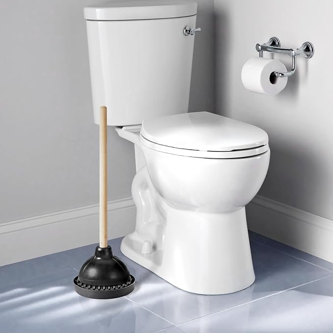 Plunger Tray - Plunger Mat Air Drying Mat for Toilet Plunger - Plunger Holder Catches Drips - Wicks Water from Plunger and Dries Quickly, Toilet Plunger Holder Only