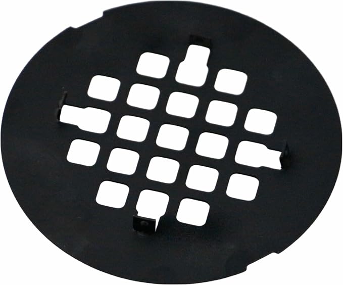 HIDROP Bronze Snap-in Shower Floor Drain Cover, 4-1/4" OD Round Shower Strainer Grid, Easy-to-Install Replacement Cover Stainless Steel
