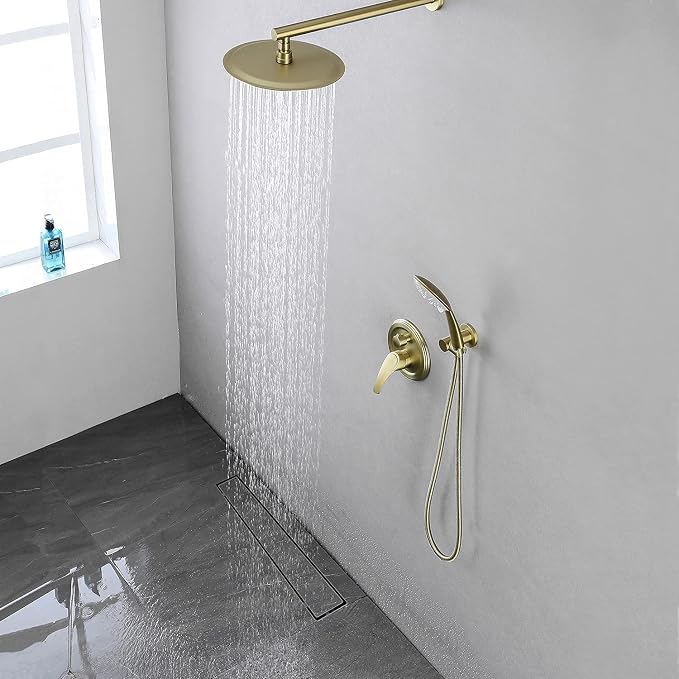 EXF Linear Shower Drain 28 Inch Matte Black with Reversible Flat & Tile Insert Cover, Stainless Steel Rectangle Shower Floor Drain with Hair Catcher, Adjustable Feet