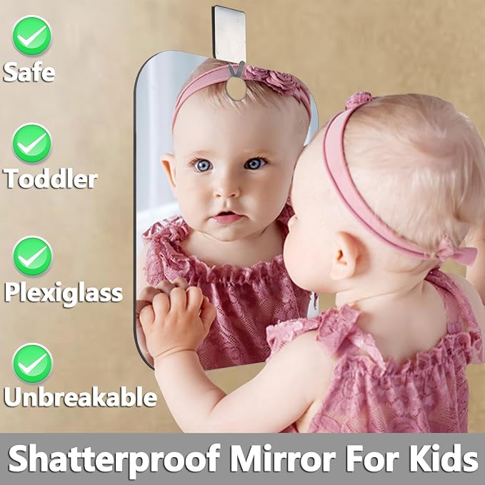 Shower Mirror Fogless for Shaving,(Small 6x4 Inch) Anti Fog Shaving Mirror Holder NO-Drilling, No Fog Free Waterproof,Small Wall Mounted Bathroom Accessories Camping Hanging with Hook