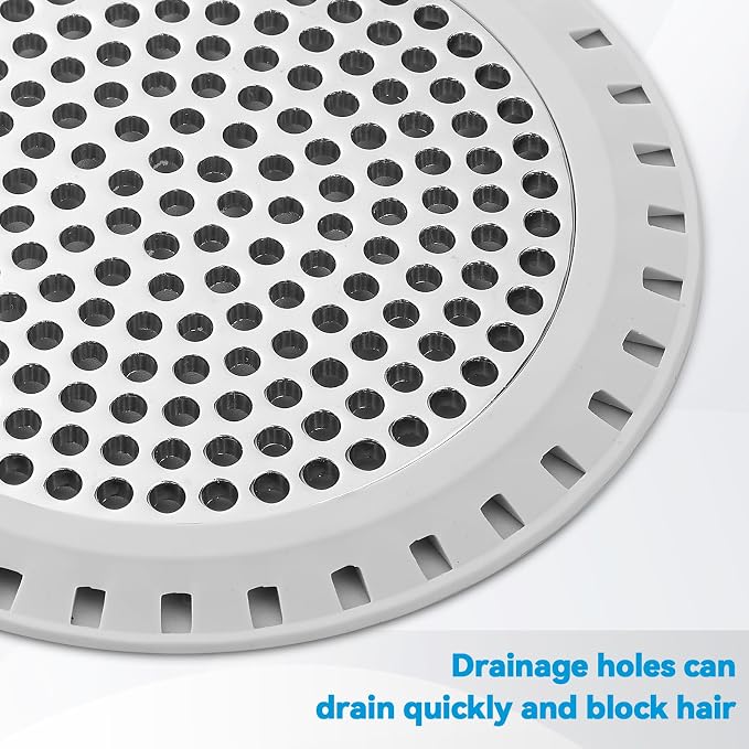 Aojuxix Shower Drain Hair Catcher/Drain Protector/Shower Drain Cover | Stainless Steel and Silicone Hair Trap for Bathroom Floor Drain (Patented Product)