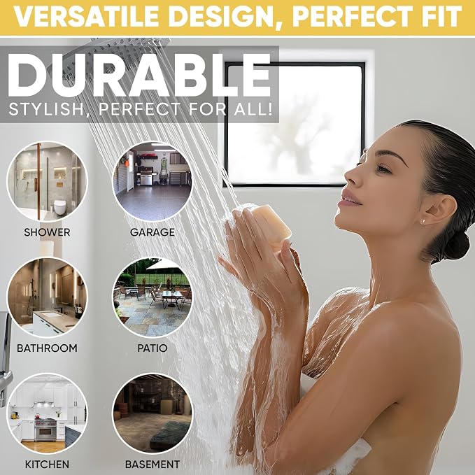4 ¼” Brushed Light Gold Snap-in Shower Drain Cover - Gold Replacement - 4.25" OD Shower Drain Strainer - Easy Install - Premium Round Shower Drain Cover - Solid Brass Construction