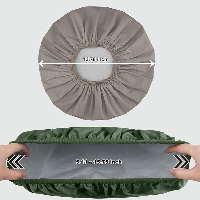 2 Pack Shower Caps for Women, Reusable Waterproof Shower Cap with Elastic Band, Thickened Waterproof Fabric Shower Bonnet for Braids, Long Hair
