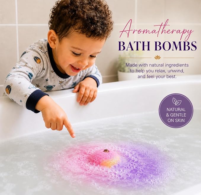 EvolutionUSA 1pc Red Epic Superhero Bath Bombs for Kids – Super Hero Bath Bomb with Toy Inside, Fun Children Bathbomb Easter, Organic Bathbomb with Surprise Inside, Superhero Bath Fizzer Valentines