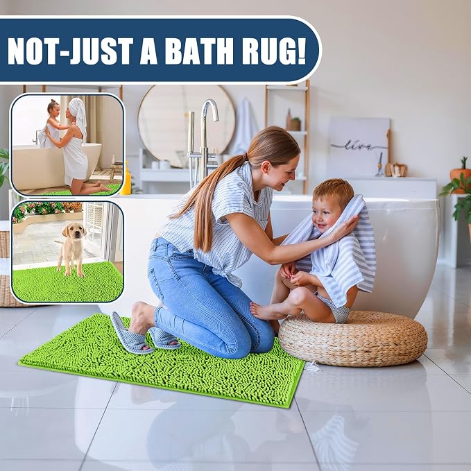 Bathroom Rugs Sets 3 Piece with Toilet Seat Cover 19.5"x 18.5" | Machine Washable Bath Rug Set with Tpr Non Slip Rubber Backing Solid Bath Mat Set for Luxury Bathroom Decoration