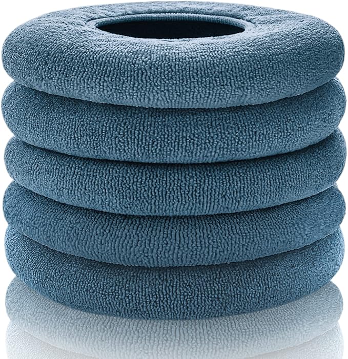 Legigo 5 Pack Toilet Seat Cover, Soft Toilet Seat Warmer Pads for Bathroom | Warmth, Comfort & Easy to Install, Toilet Seat Cushion Covers, Washable and Stretchable