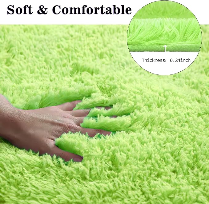 Green Bathroom Rugs Sets 3Piece Bath Mat Solid Bath Rug Floor Mats Washable Shower Rug with U-Shaped Contour Rug Toilet Lid Cover