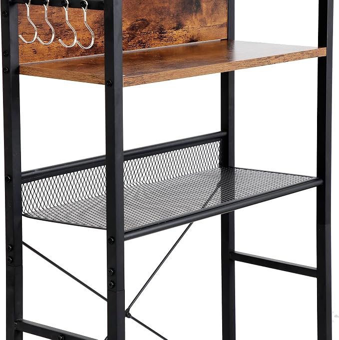 ZenStyle Over The Toilet Storage, 4-Tier Bathroom Space Saver Storage Organizer, Multifunctional Toilet Stand Rack, Easy to Assembly