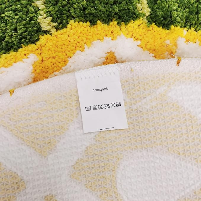 Pineapple Door Mat, 40 x 23 inch | Non-Slip Area Rug, Cartoon Pineapple Welcome Design, Machine Washable, For Home Decor Living Room Bedroom Bathroom